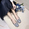 image:imageHee grand Women Square Toe Crystals Shoes Glittering Rhinestone Wedding Dress Shoes Fashion Bridesmaid Shoes508black
