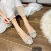 image:imageHee grand Women Square Toe Crystals Shoes Glittering Rhinestone Wedding Dress Shoes Fashion Bridesmaid Shoes509apricot