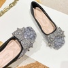 image:imageHee grand Women Square Toe Crystals Shoes Glittering Rhinestone Wedding Dress Shoes Fashion Bridesmaid Shoes509black