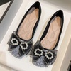 image:imageHee grand Women Square Toe Crystals Shoes Glittering Rhinestone Wedding Dress Shoes Fashion Bridesmaid Shoes510black