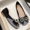 image:imageHee grand Women Square Toe Crystals Shoes Glittering Rhinestone Wedding Dress Shoes Fashion Bridesmaid Shoes510black