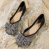 image:imageHee grand Women Square Toe Crystals Shoes Glittering Rhinestone Wedding Dress Shoes Fashion Bridesmaid Shoes512black