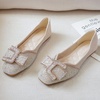 image:imageHee grand Women Square Toe Crystals Shoes Glittering Rhinestone Wedding Dress Shoes Fashion Bridesmaid Shoes516apricot