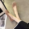 image:imageHee grand Women Summer Crystal Jelly Shoes Slip On Hollow Ballet Flats Soft Walking Shoes019apricot