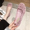 image:imageHee grand Women Summer Crystal Jelly Shoes Slip On Hollow Ballet Flats Soft Walking Shoes019pink