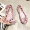 image:imageHee grand Women Summer Crystal Jelly Shoes Slip On Hollow Ballet Flats Soft Walking Shoes019pink