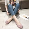 image:imageHee grand Women Summer Crystal Jelly Shoes Slip On Hollow Ballet Flats Soft Walking Shoes019pink