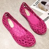 image:imageHee grand Women Summer Crystal Jelly Shoes Slip On Hollow Ballet Flats Soft Walking Shoes019rose