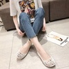 image:imageHee grand Women Summer Crystal Jelly Shoes Slip On Hollow Ballet Flats Soft Walking Shoes019white