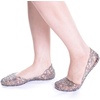 image:imageHee grand Women Summer Crystal Jelly Shoes Slip On Hollow Ballet Flats Soft Walking Shoes030black