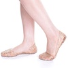image:imageHee grand Women Summer Crystal Jelly Shoes Slip On Hollow Ballet Flats Soft Walking Shoes030gold