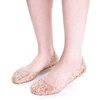 image:imageHee grand Women Summer Crystal Jelly Shoes Slip On Hollow Ballet Flats Soft Walking Shoes030gold