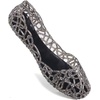 image:imageHee grand Women Summer Crystal Jelly Shoes Slip On Hollow Ballet Flats Soft Walking Shoes030new Black