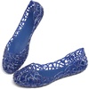 image:imageHee grand Women Summer Crystal Jelly Shoes Slip On Hollow Ballet Flats Soft Walking Shoes030new Blue