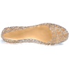 image:imageHee grand Women Summer Crystal Jelly Shoes Slip On Hollow Ballet Flats Soft Walking Shoes030new Gold