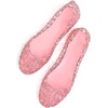 image:imageHee grand Women Summer Crystal Jelly Shoes Slip On Hollow Ballet Flats Soft Walking Shoes030new Pink