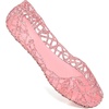 image:imageHee grand Women Summer Crystal Jelly Shoes Slip On Hollow Ballet Flats Soft Walking Shoes030new Pink