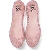 image:imageHee grand Women Summer Crystal Jelly Shoes Slip On Hollow Ballet Flats Soft Walking Shoes030pink
