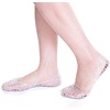 image:imageHee grand Women Summer Crystal Jelly Shoes Slip On Hollow Ballet Flats Soft Walking Shoes030silver