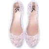 image:imageHee grand Women Summer Crystal Jelly Shoes Slip On Hollow Ballet Flats Soft Walking Shoes030silver