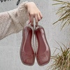 image:imageHee grand Women Summer Crystal Jelly Shoes Slip On Hollow Ballet Flats Soft Walking Shoes059brown