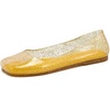 image:imageHee grand Women Summer Crystal Jelly Shoes Slip On Hollow Ballet Flats Soft Walking Shoes059gold