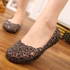 image:imageHee grand Women Summer Crystal Jelly Shoes Slip On Hollow Ballet Flats Soft Walking Shoes1black