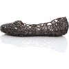 image:imageHee grand Women Summer Crystal Jelly Shoes Slip On Hollow Ballet Flats Soft Walking Shoes1black
