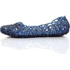 image:imageHee grand Women Summer Crystal Jelly Shoes Slip On Hollow Ballet Flats Soft Walking Shoes1blue