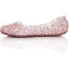 image:imageHee grand Women Summer Crystal Jelly Shoes Slip On Hollow Ballet Flats Soft Walking Shoes1pink