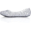 image:imageHee grand Women Summer Crystal Jelly Shoes Slip On Hollow Ballet Flats Soft Walking Shoes1silver