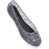 image:imageHee grand Women Summer Crystal Jelly Shoes Slip On Hollow Ballet Flats Soft Walking ShoesBlack