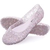image:imageHee grand Women Summer Crystal Jelly Shoes Slip On Hollow Ballet Flats Soft Walking ShoesPink