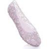 image:imageHee grand Women Summer Crystal Jelly Shoes Slip On Hollow Ballet Flats Soft Walking ShoesPink