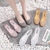 image:imageHee grand Women Summer Crystal Jelly Shoes Slip On Hollow Ballet Flats Soft Walking ShoesPink