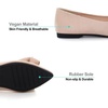 image:imageHee grand Womens Bow Ballet Flats Pointed Toe Slip On Comfortable Flat Shoes for Casual Dressy WearBeige