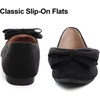 image:imageHee grand Womens Bow Ballet Flats Pointed Toe Slip On Comfortable Flat Shoes for Casual Dressy WearBlack