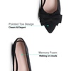 image:imageHee grand Womens Bow Ballet Flats Pointed Toe Slip On Comfortable Flat Shoes for Casual Dressy WearBlack