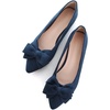 image:imageHee grand Womens Bow Ballet Flats Pointed Toe Slip On Comfortable Flat Shoes for Casual Dressy WearBlue