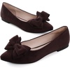 image:imageHee grand Womens Bow Ballet Flats Pointed Toe Slip On Comfortable Flat Shoes for Casual Dressy WearBrown