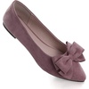 image:imageHee grand Womens Bow Ballet Flats Pointed Toe Slip On Comfortable Flat Shoes for Casual Dressy WearDusty Pink