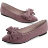 image:imageHee grand Womens Bow Ballet Flats Pointed Toe Slip On Comfortable Flat Shoes for Casual Dressy WearDusty Pink