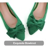 image:imageHee grand Womens Bow Ballet Flats Pointed Toe Slip On Comfortable Flat Shoes for Casual Dressy WearGrass Green