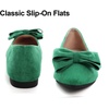 image:imageHee grand Womens Bow Ballet Flats Pointed Toe Slip On Comfortable Flat Shoes for Casual Dressy WearGrass Green