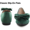image:imageHee grand Womens Bow Ballet Flats Pointed Toe Slip On Comfortable Flat Shoes for Casual Dressy WearGreen
