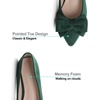 image:imageHee grand Womens Bow Ballet Flats Pointed Toe Slip On Comfortable Flat Shoes for Casual Dressy WearGreen