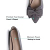image:imageHee grand Womens Bow Ballet Flats Pointed Toe Slip On Comfortable Flat Shoes for Casual Dressy WearGrey