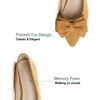 image:imageHee grand Womens Bow Ballet Flats Pointed Toe Slip On Comfortable Flat Shoes for Casual Dressy WearKhaki