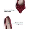 image:imageHee grand Womens Bow Ballet Flats Pointed Toe Slip On Comfortable Flat Shoes for Casual Dressy WearLeopard Red