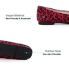 image:imageHee grand Womens Bow Ballet Flats Pointed Toe Slip On Comfortable Flat Shoes for Casual Dressy WearLeopard Red